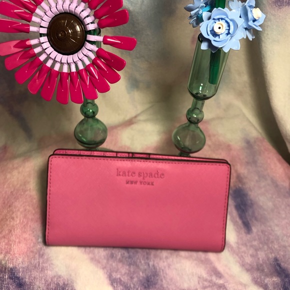 Kate spade pink on pink snap wallet - Picture 11 of 12